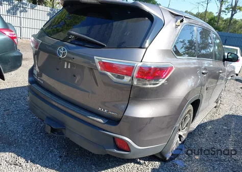 2016 Toyota Highlander Xle V6 z USA, uszkodzony, nr VIN 5TDJKRFH1GS301433